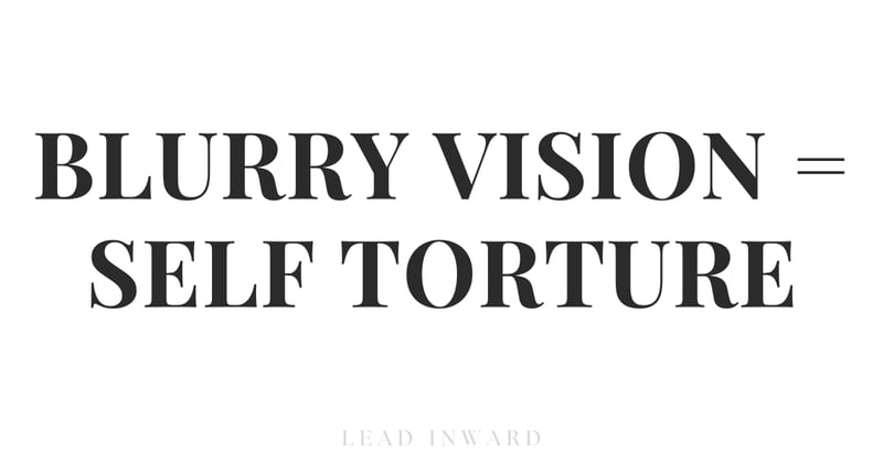 Blurry Vision = Self Torture