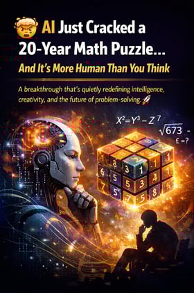 🤯 AI Just Cracked a 20-Year Math Puzzle... And It’s More Human Than You Think