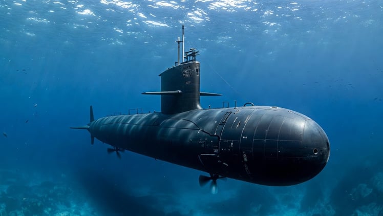 North Korean State Television Unveils Nuclear Submarine Hull 