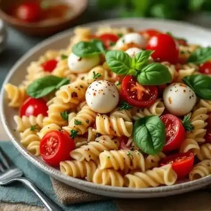 14 Fresh Dinner Recipes — Caprese Pasta Salad, Pesto Chicken Skewers, Seared Tuna & More
