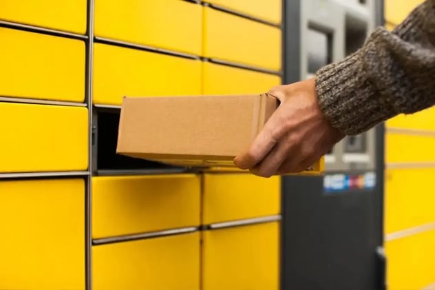 Solución de red para taquillas de paquetes de autoservicio