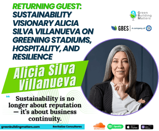Returning Guest: Sustainability Visionary Alicia Silva Villanueva on Greening Stadiums, Hospitality, and Resilience