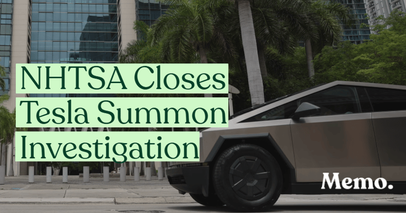NHTSA Closes Tesla Summon Investigation