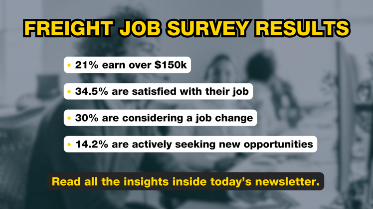 🎣 Freight Job Survey Results