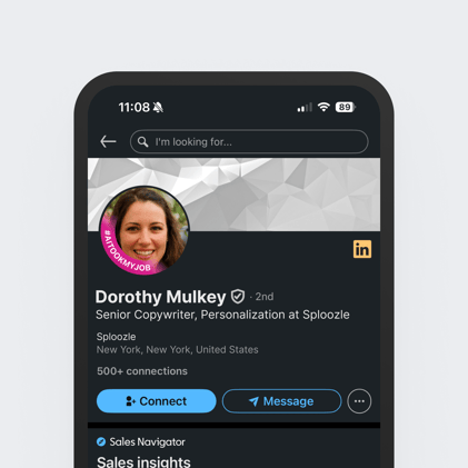 LinkedIn #AItookmyjob badge 