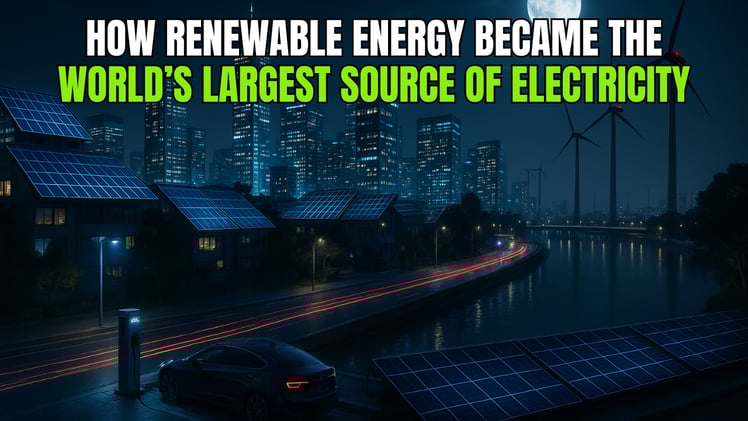🌱 How Renewable Energy Became the World’s Largest Source of Electricity 🚀🔆