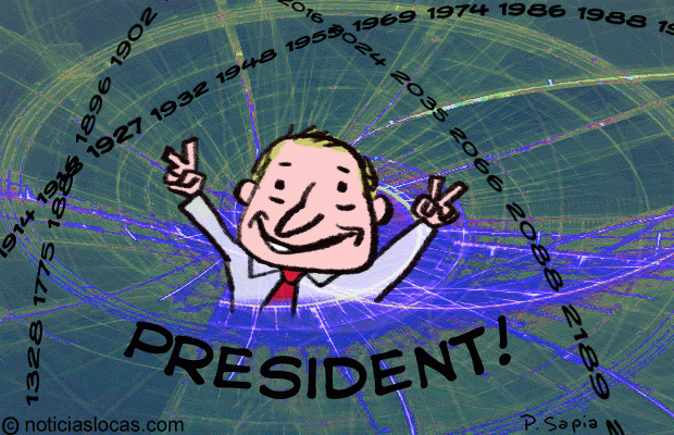 “Viajero en el tiempo” se postula para presidente