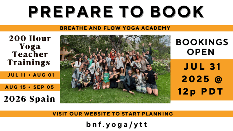 Prepare To Book | Yoga Teacher Training 2026
