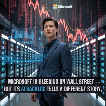 💥 Microsoft Is Bleeding on Wall Street — But Its AI Backlog Tells a Different Story
