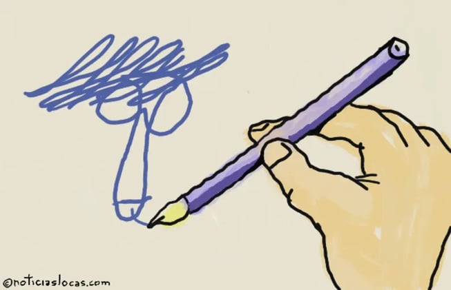 Usa un pene como firma desde hace cinco años