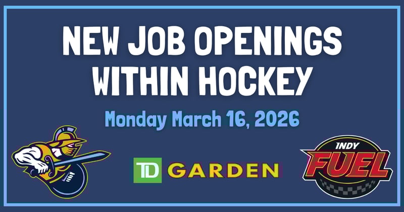 59 NEW Hockey Jobs - Monday March 16th 🏒