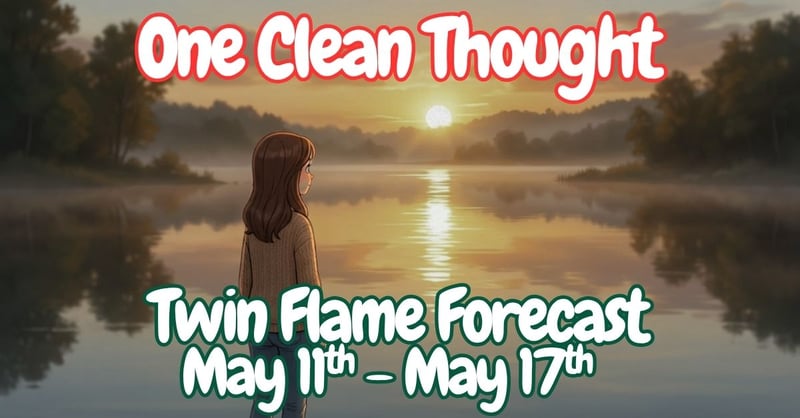 ❤️Twin Flame Energy Forecast🧡: May 11th – May 17th: One Clean Thought