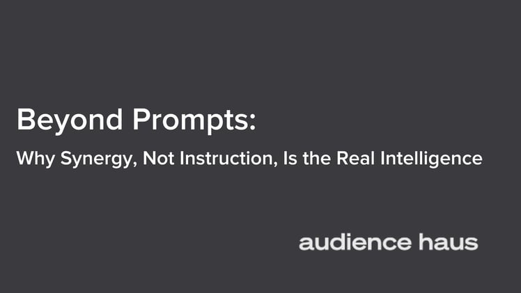 Beyond Prompts: Why Synergy, Not Instruction, Is the Real Intelligence