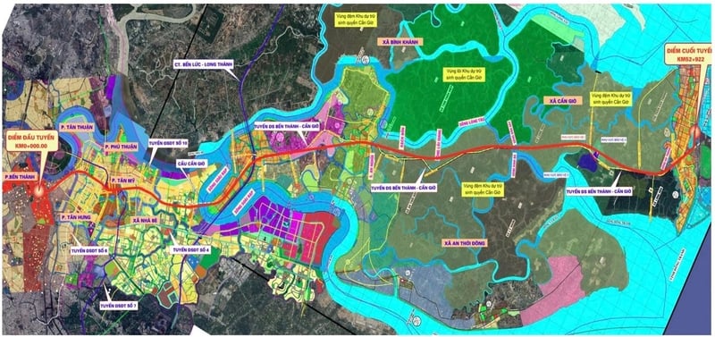 The proposed high-speed metro in Ho Chi Minh City