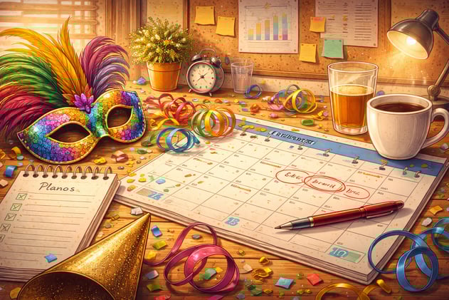 O ano começa depois do Carnaval?