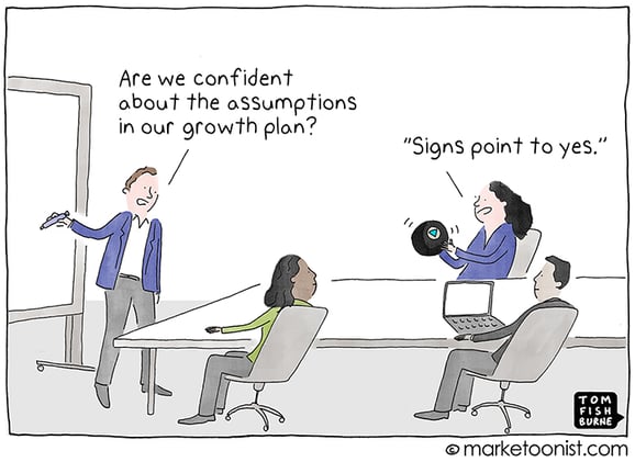 Marketoonist: "Planning for Uncertainty" cartoon