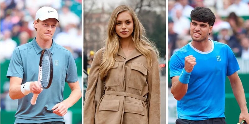 Jannik Sinner's model girlfriend makes special appearance for Carlos Alcaraz clash in Monte-Carlo