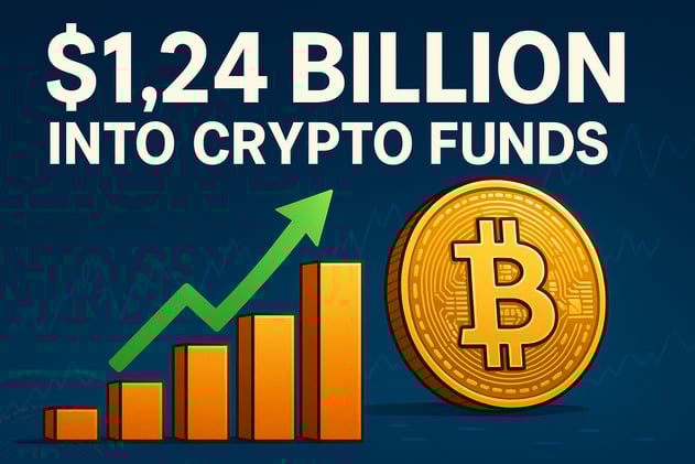 💰 $1.24B Flowed Into Crypto Funds Last Week — And Strategy Bought 245 BTC