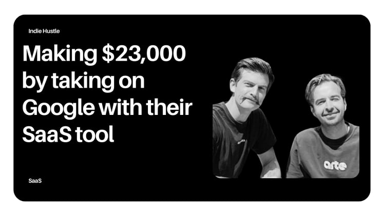 Making $23,000 monthly by taking on Google