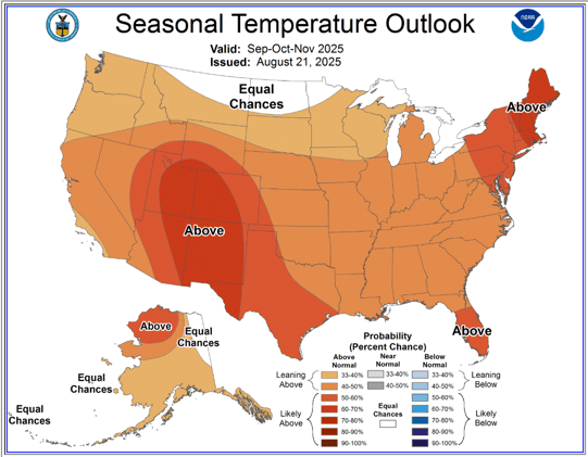 🍂 Fall Outlook from Climate Prediction Center