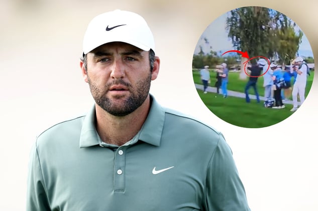 Scheffler’s Tee Shot Hits Spectator (AmEx Rd. 1)- LITE