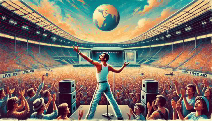 🎤 This Week In History - Freddie Mercury Performs At Live Aid