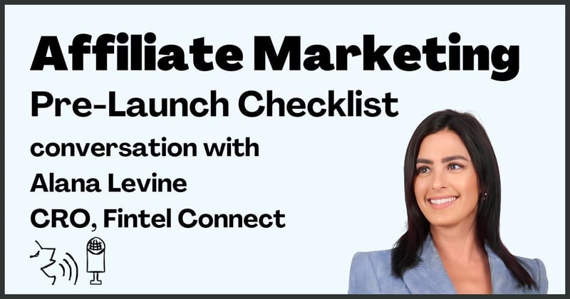 The Affiliate Marketing Pre-Launch Checklist