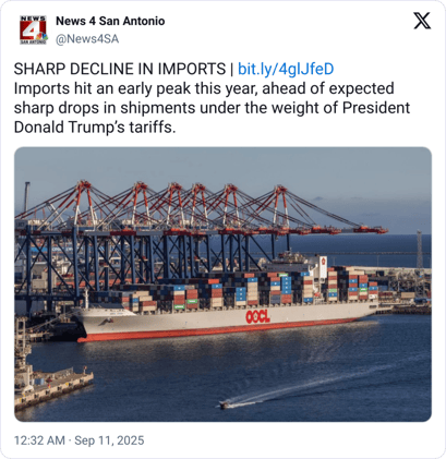 U.S. Peak Season Imports Slow as Trade War Disrupts Normal Patterns