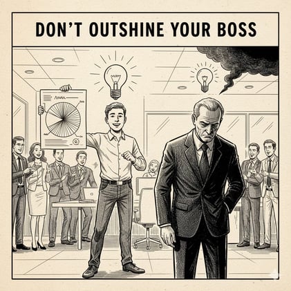 Don't outshine your boss