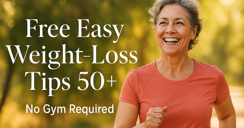 Lose Weight Easily After 50: Quick, Free Tips—No Starving or Gym Time