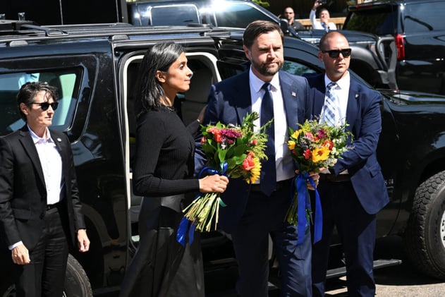 JD Vance Visits Families of Annunciation Shooting Victims