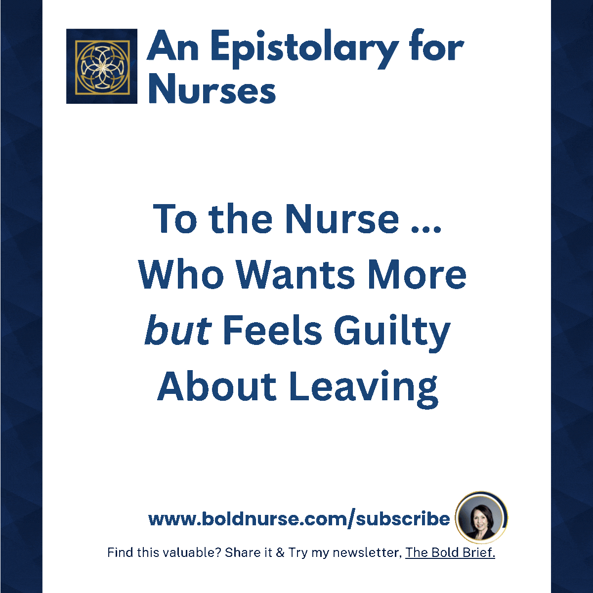 An Epistolary for Nurses - Guilty?