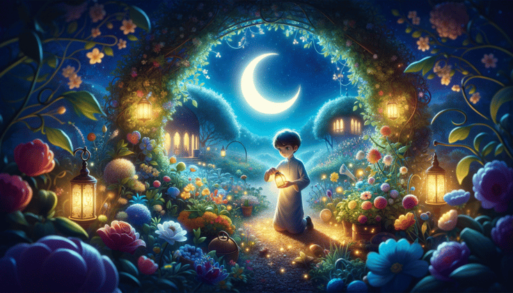 Moonlight Garden Mystery of the Month of Rajab 