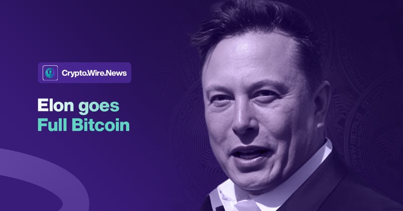 🔹 Elon goes full Bitcoin