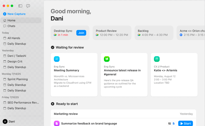 Your meetings just got a command line