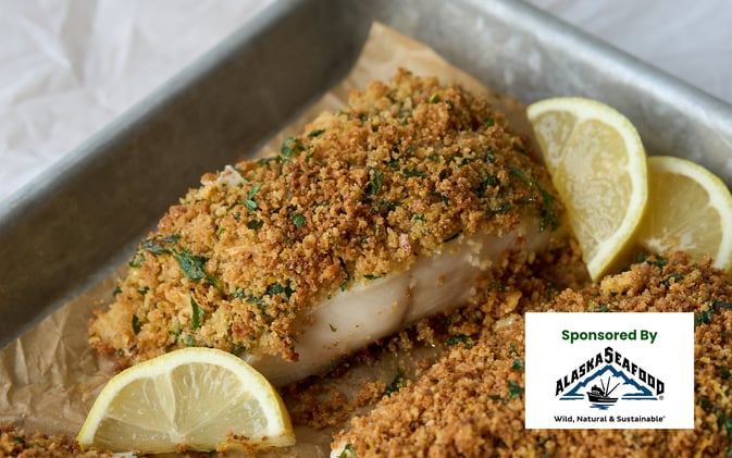 Baked Alaska Sablefish with Crispy Breadcrumbs