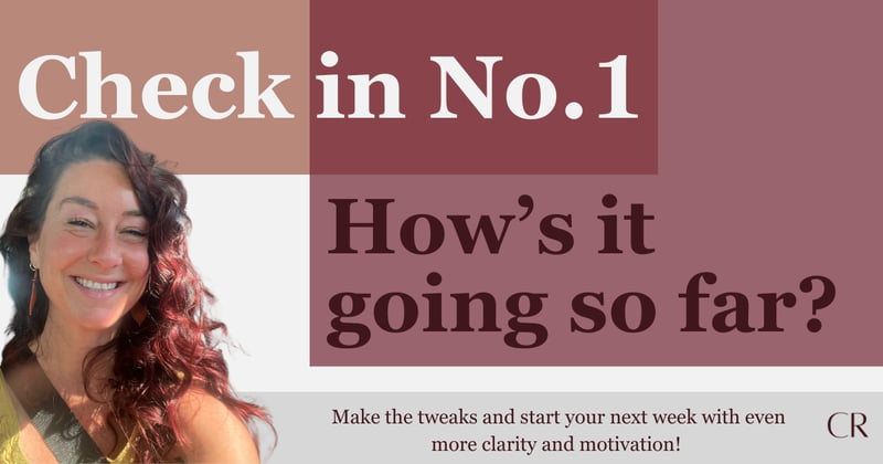 Check-In No 1✨ What's Working? What Needs Changing?