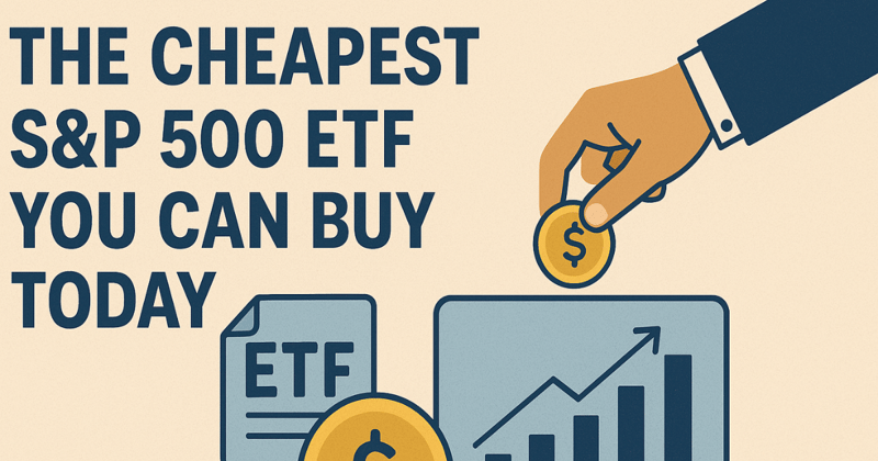 The Cheapest S&P 500 ETF You Can Buy Today