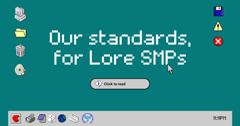Standards for Lore SMPs