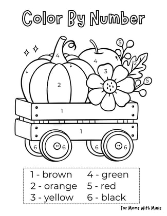 Fall Themed Color By Number