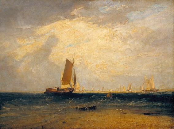 "Fishing upon the Blythe-Sand, Tide Setting In" - J. M. W. Turner