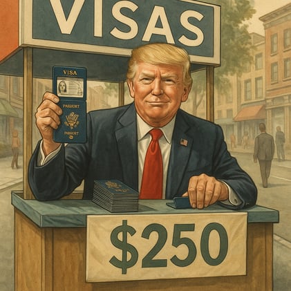 ☕Trump le subió el precio a las visas