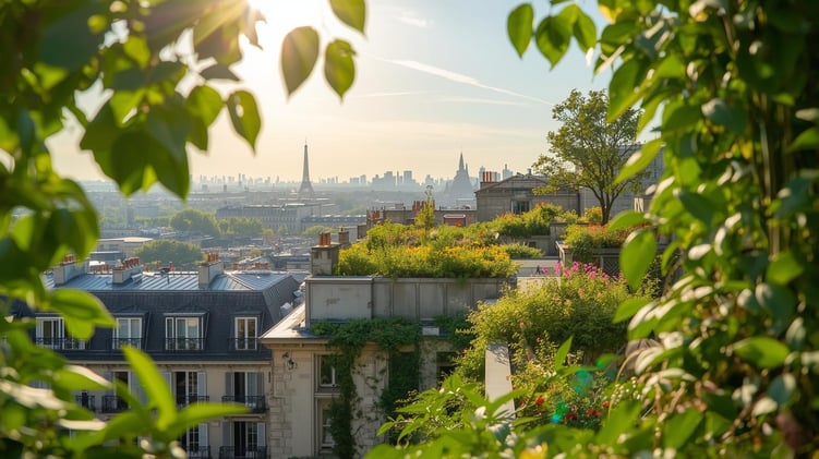 When Cities Bloom: How Paris Is Rewilding Itself in the Age of HeatwavesSubtitle: A story of rooftop strawberries, climate hope, and what happens when AI meets Nature.