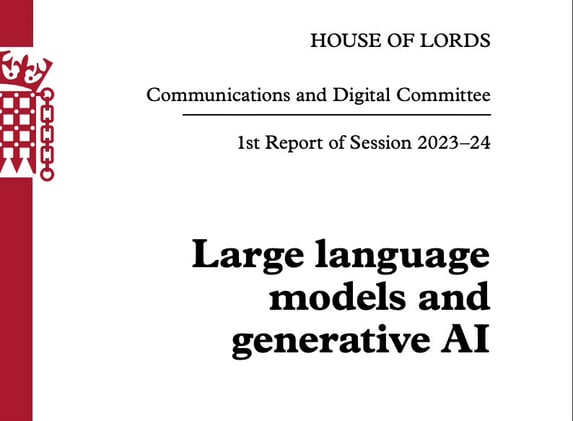 MS Copilot analyzes the LLM and AI report from the House of Lords in the UK: "The recommendations made by the House of Lords could be considered by other countries..."