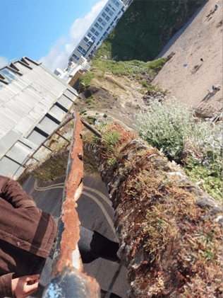 May 31 - Corroded railings above Great Western Beach