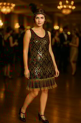 🍸🕰️ Need a Last-Minute Costume That Still Turns Heads? The Flapper Fix Is Here.💃👠 