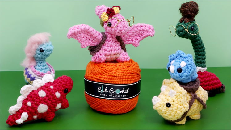 Come crochet dinos for International Dinosaur Day!