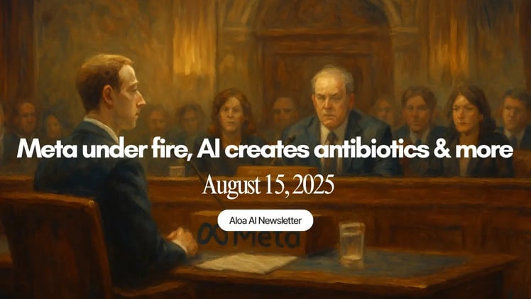 Meta under fire, AI creates antibiotics & more (August 15, 2025)