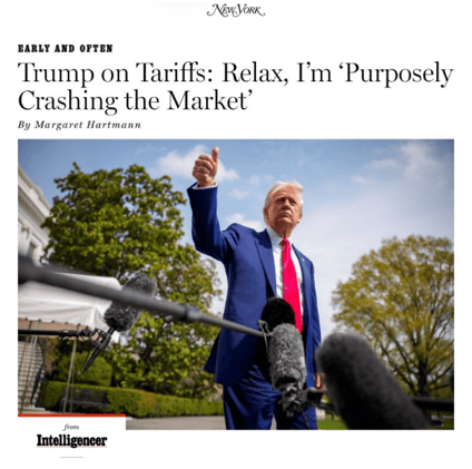 Is Trump crashing markets on purpose? 