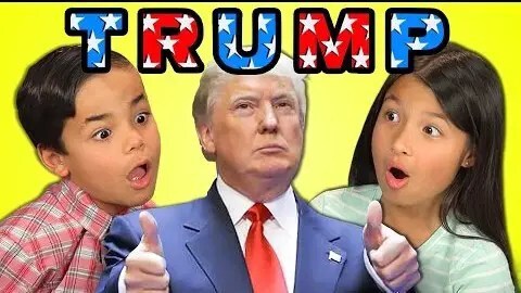¿Cómo reaccionan los niños hacia Donald Trump?